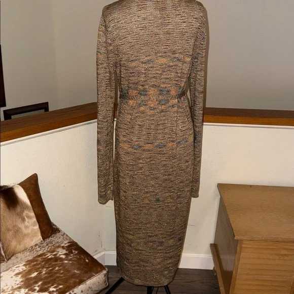 BCBGMaxAzria Shimmering Gold Knit dress - Picture 12 of 12
